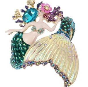 Mermaid Hinge Bangle Bracelet